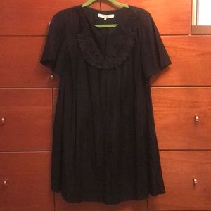 Black Phillip Lim cotton /silk bib dress w pockets